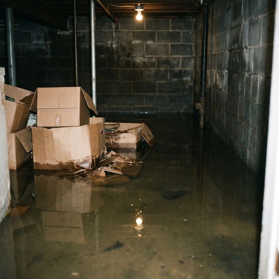 A wet basement